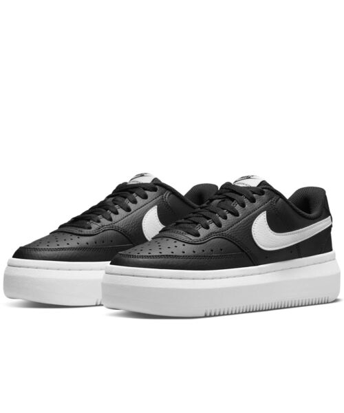 NIKE（ナイキ）の「ナイキ コート ビジョン アルタ ウィメンズシューズ / Nike Court Vision Alta Women's Shoes  DM0113-002 Black（スニーカー・レディース・ブラック・22/22.5/23/23.5/24/24.5/25/25.5/26/26.5/27/27.5/28/28.5/29）」の5枚目の写真