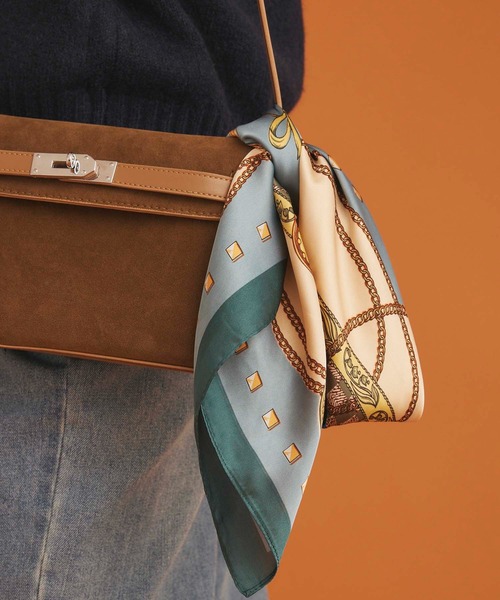 Edit Sheen(エディットシーン)の「ロイヤルキープリントスカーフ(ストール/ショール・レディース・ブラウン/ゴールド/ブルー・FREE)」の1枚目の写真