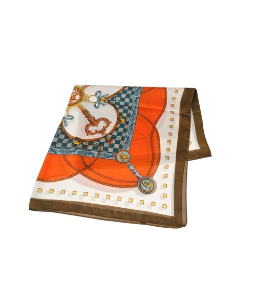 Edit Sheen(エディットシーン)の「ロイヤルキープリントスカーフ(ストール/ショール・レディース・ブラウン/ゴールド/ブルー・FREE)」の9枚目の写真