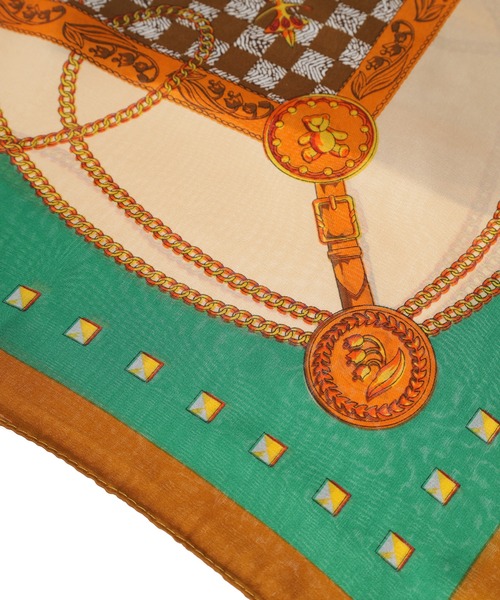 Edit Sheen(エディットシーン)の「ロイヤルキープリントスカーフ(ストール/ショール・レディース・ブラウン/ゴールド/ブルー・FREE)」の6枚目の写真