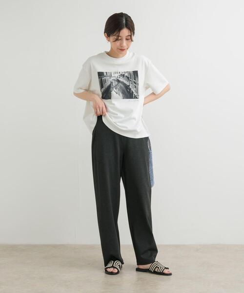 URBAN RESEARCH DOORS（アーバンリサーチドアーズ）の「ポンチカーブパンツ（その他パンツ・レディース・ブラック/チャコールグレー・MEDIUM）」の8枚目の写真