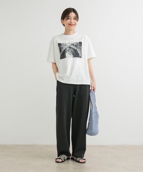 URBAN RESEARCH DOORS（アーバンリサーチドアーズ）の「ポンチカーブパンツ（その他パンツ・レディース・ブラック/チャコールグレー・MEDIUM）」の7枚目の写真
