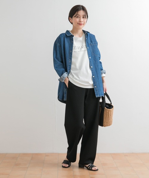 URBAN RESEARCH DOORS パンツ ポンチカーブパンツ レディース