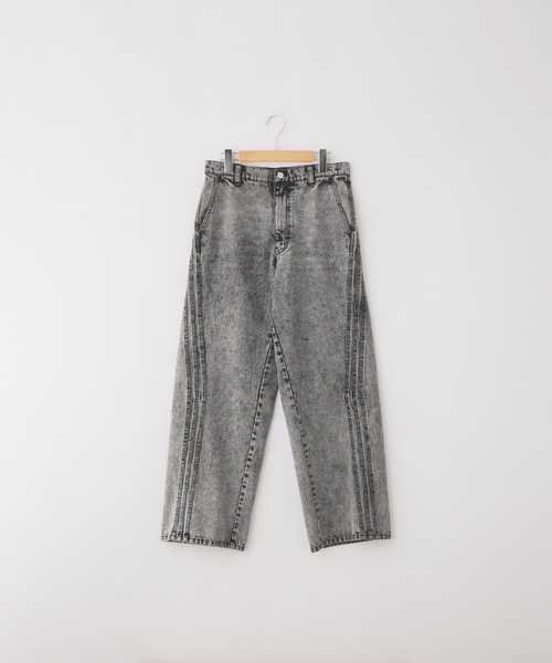 Vintage デザイン デニムパンツ 古着 SERACE】Vintage design curved denim pants / ヴィンテージ