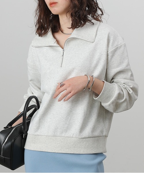 ラメ裏毛ハーフジッププルオーバー（スウェット）｜COLONY 2139（コロニートゥーワンスリーナイン）