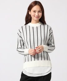 GLOBAL WORK | 7ゲージアソートガラレイヤープルオーバー/567416(ニット/セーター)