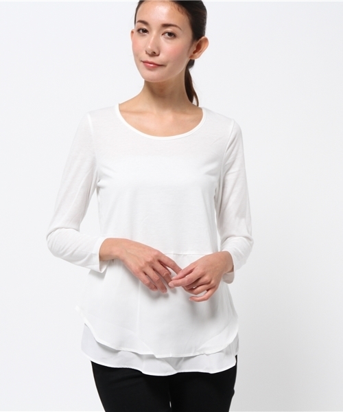 GLOBAL WORK（グローバルワーク）の「7ゲージアソートガラレイヤープルオーバー/567416（ニット/セーター・レディース・ホワイト/ライトグレー/カーキ/ネイビー・SMALL/MEDIUM/LARGE）」の5枚目の写真