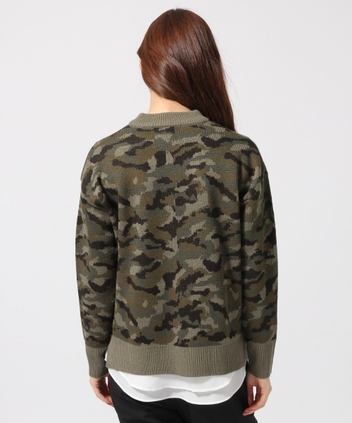 GLOBAL WORK（グローバルワーク）の「7ゲージアソートガラレイヤープルオーバー/567416（ニット/セーター・レディース・ホワイト/ライトグレー/カーキ/ネイビー・SMALL/MEDIUM/LARGE）」の7枚目の写真