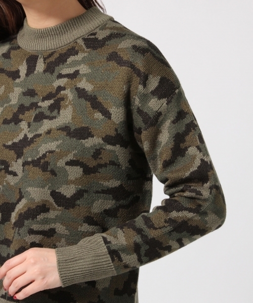 GLOBAL WORK（グローバルワーク）の「7ゲージアソートガラレイヤープルオーバー/567416（ニット/セーター・レディース・ホワイト/ライトグレー/カーキ/ネイビー・SMALL/MEDIUM/LARGE）」の9枚目の写真