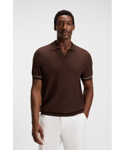 Cottonblend sweater Johnny Collar (серия)