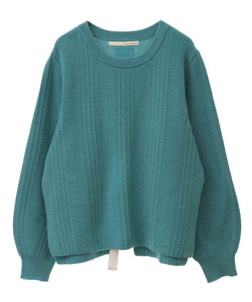 MELROSE claire(メルローズ クレール)の「【バックシャンクルーネックニット】(ニット/セーター・レディース・グレイッシュブルー/オートミール/ダークグレー・FREE)」の6枚目の写真