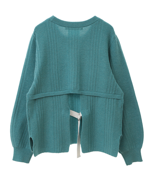 MELROSE claire(メルローズ クレール)の「【バックシャンクルーネックニット】(ニット/セーター・レディース・グレイッシュブルー/オートミール/ダークグレー・FREE)」の7枚目の写真