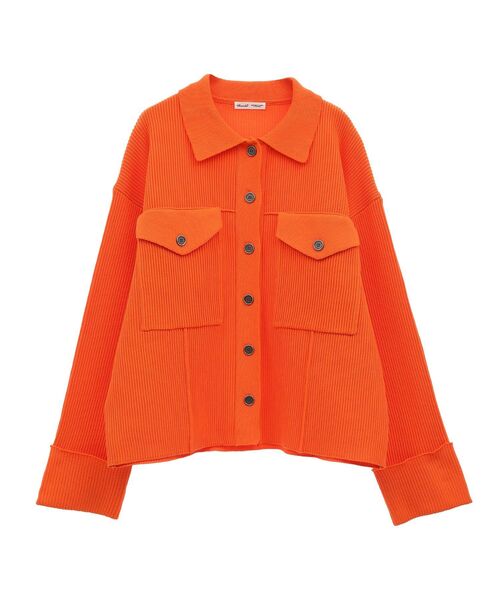 CRAFT STANDARD BOUTIQUE（クラフトスタンダードブティック）の「ライトニットジャケット（その他アウター・レディース・オレンジ/ネイビー/アイボリー/ブルー・FREE）」の12枚目の写真