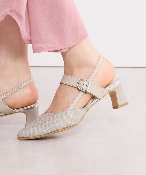 &g’aime バックストラップ　ポインテッド　パンプス &g'aime バックストラップ ポインテッド パンプス