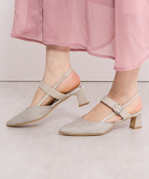 HIMIKO(ヒミコ)の「【Made in Japan】【HIMIKO】ポインテッドトゥバックストラップパンプス/651508(パンプス・レディース・ベージュ/プラチナム/ブラック・21.5cm/23.0cm/25.5cm/26.0cm/22.0cm/22.5cm/23.5cm/24.0cm/24.5cm/25.0cm/26.5cm)」の14枚目の写真