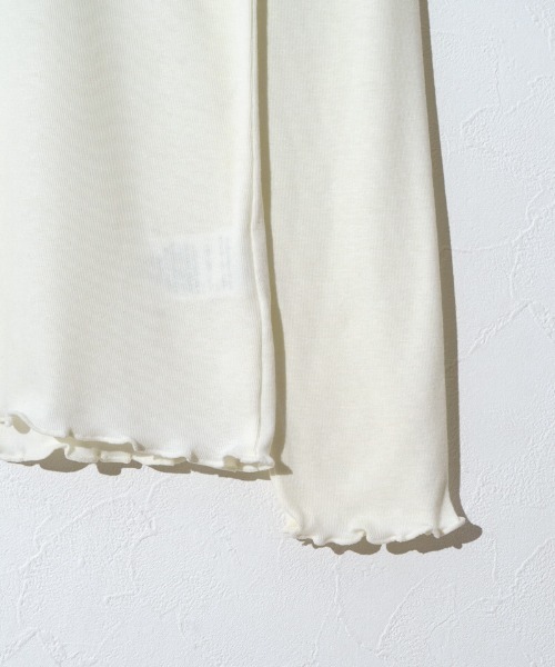 flower（フラワー）の「リボンエンブロイダリーロングスリーブ2（Tシャツ/カットソー・レディース・ブルー/アイボリー・FREE）」の9枚目の写真