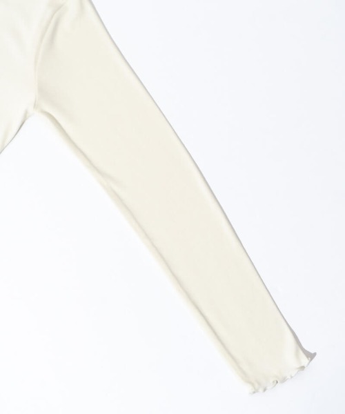 flower（フラワー）の「リボンエンブロイダリーロングスリーブ2（Tシャツ/カットソー・レディース・ブルー/アイボリー・FREE）」の10枚目の写真