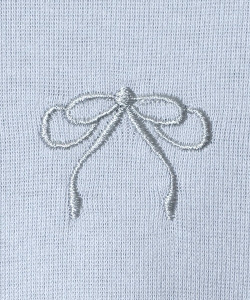 flower（フラワー）の「リボンエンブロイダリーロングスリーブ2（Tシャツ/カットソー・レディース・ブルー/アイボリー・FREE）」の15枚目の写真