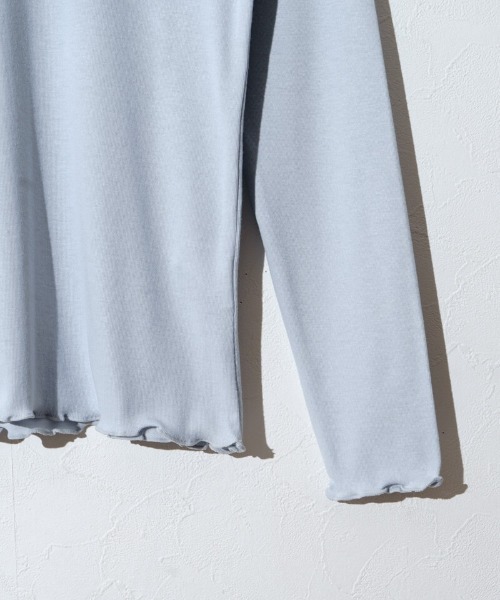 flower（フラワー）の「リボンエンブロイダリーロングスリーブ2（Tシャツ/カットソー・レディース・ブルー/アイボリー・FREE）」の17枚目の写真