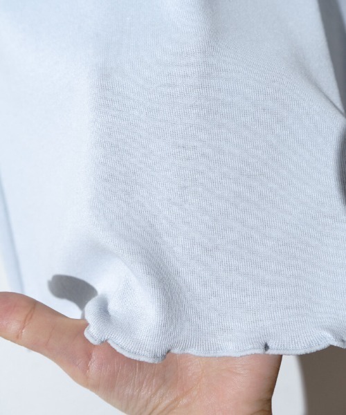 flower（フラワー）の「リボンエンブロイダリーロングスリーブ2（Tシャツ/カットソー・レディース・ブルー/アイボリー・FREE）」の19枚目の写真