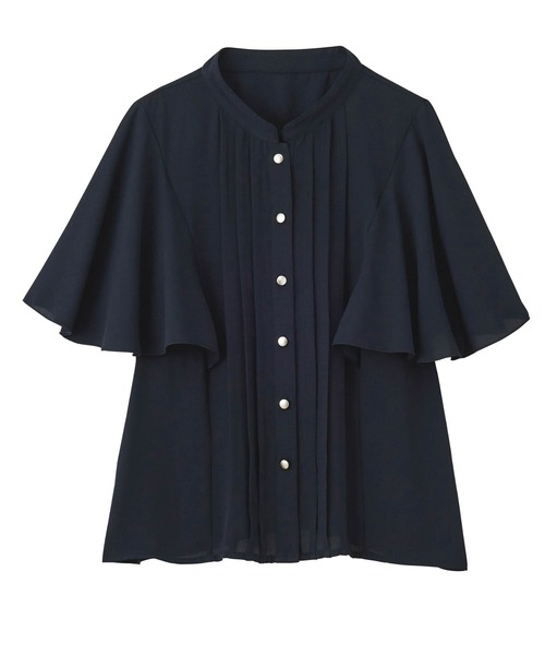 RANAN（ラナン）の「【接触冷感】ピンタックフレア袖ブラウス（シャツ/ブラウス・レディース・ピンク系その他/ブラック/ホワイト系その他/ホワイト/ネイビー/モカ/ベージュ/ブルーグレー・LL/L/M）」の22枚目の写真