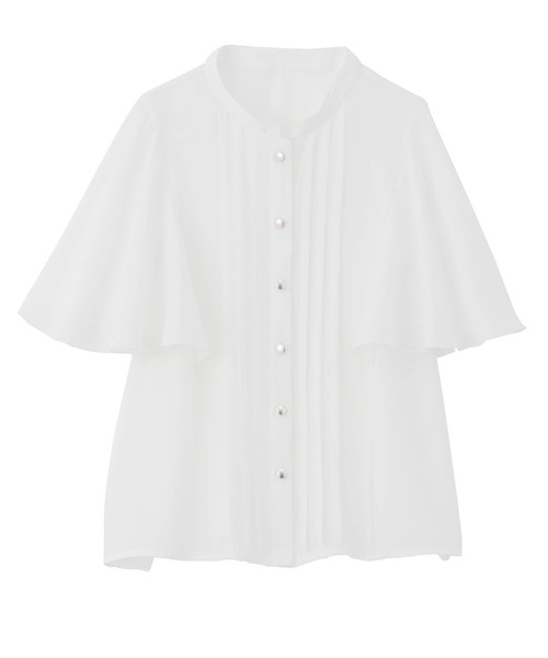 RANAN（ラナン）の「【接触冷感】ピンタックフレア袖ブラウス（シャツ/ブラウス・レディース・ピンク系その他/ブラック/ホワイト系その他/ホワイト/ネイビー/モカ/ベージュ/ブルーグレー・LL/L/M）」の21枚目の写真