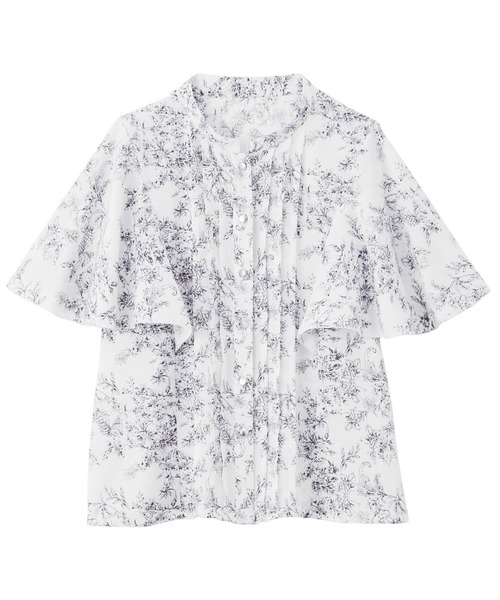 RANAN（ラナン）の「【接触冷感】ピンタックフレア袖ブラウス（シャツ/ブラウス・レディース・ピンク系その他/ブラック/ホワイト系その他/ホワイト/ネイビー/モカ/ベージュ/ブルーグレー・LL/L/M）」の17枚目の写真