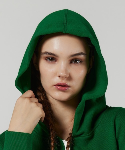 DOUBLE STANDARD CLOTHING（ダブルスタンダードクロージング）の「ロゴ刺繍裏毛パーカー（パーカー・レディース・ネイビー/グリーン・36/38）」の10枚目の写真