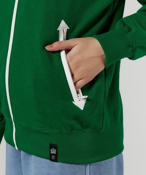 DOUBLE STANDARD CLOTHING（ダブルスタンダードクロージング）の「ロゴ刺繍裏毛パーカー（パーカー・レディース・ネイビー/グリーン・36/38）」の12枚目の写真