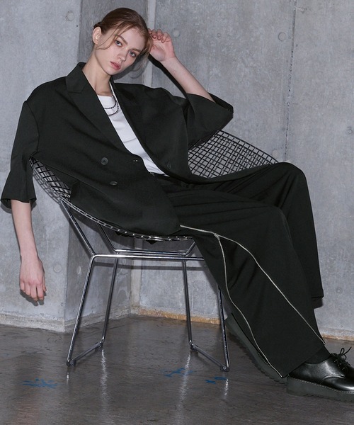 SERACE（セラス）の「【SERACE】Side zip design loose wide