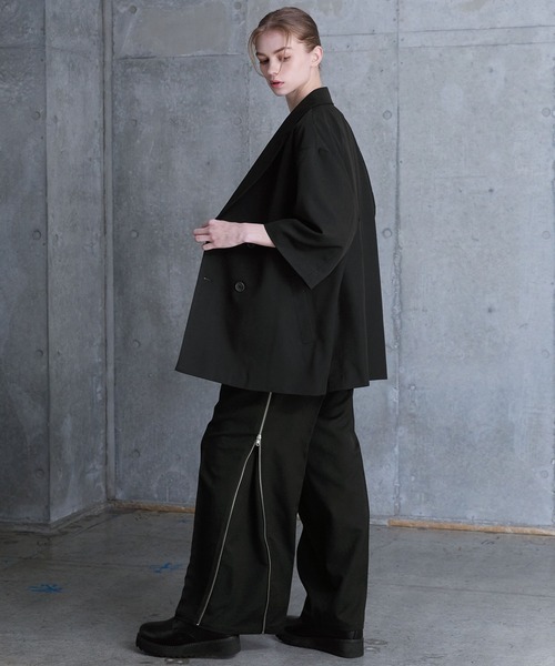 EMMA CLOTHES スラックス TRストレッチスーツ地 ストレート 1
