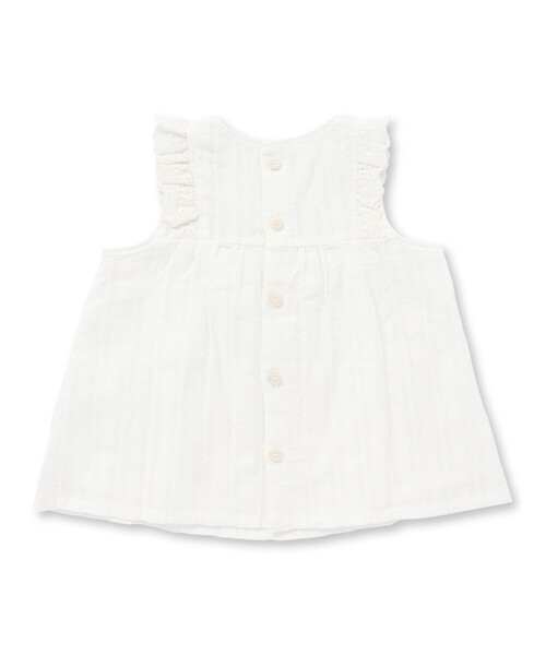 SLAP SLIP BABY（スラップスリップベビー）の「【お揃い】グルっとフリルワンピース+ブルマ2点セットベビー(70~80cm)（その他ベビーウェア・キッズ・ピンク/オフホワイト・FREE）」の15枚目の写真