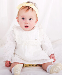 【お揃い】グルっとフリルワンピース+ブルマ2点セットベビー(70~80cm)