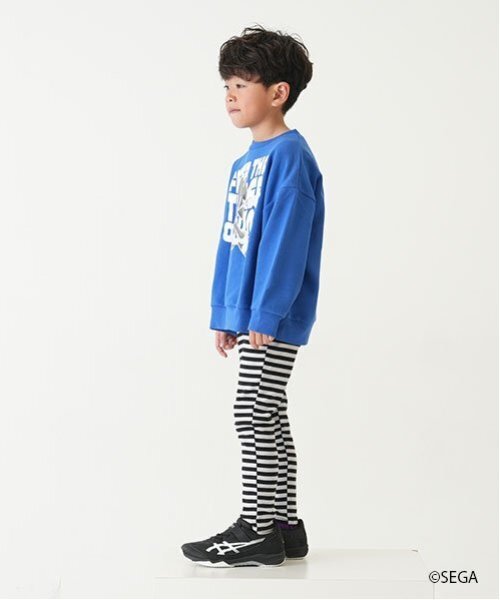 and D. petit main(アンドディープティマイン)の「【親子リンク】Kidsソニックスウェットプルオーバー(スウェット・キッズ・ブルー/ホワイト系その他/ブラック・130cm/120cm/100cm/110cm/150cm/140cm)」の5枚目の写真