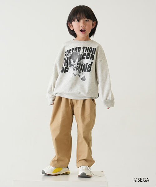 and D. petit main(アンドディープティマイン)の「【親子リンク】Kidsソニックスウェットプルオーバー(スウェット・キッズ・ブルー/ホワイト系その他/ブラック・130cm/120cm/100cm/110cm/150cm/140cm)」の9枚目の写真