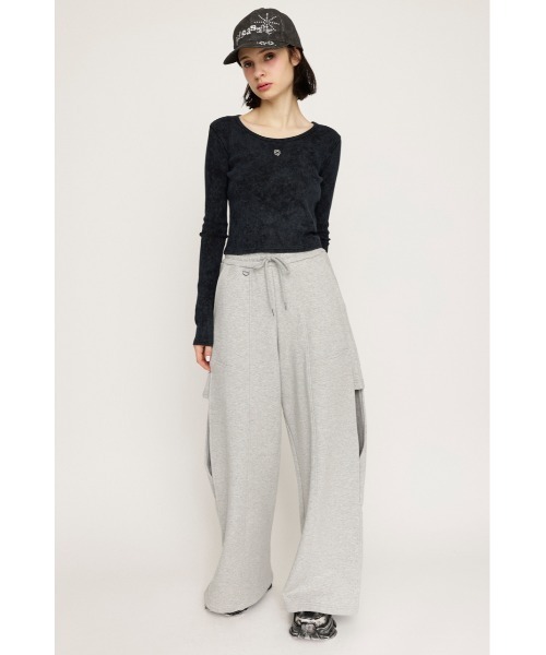 SLY（スライ）の「AGING COMPACT TOPS エージング コンパクト トップス 春服（Tシャツ/カットソー・レディース・ブラウン/ピンク/ネイビー/ブラック・FREE）」の5枚目の写真