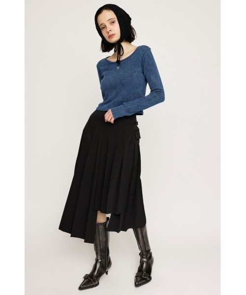 SLY（スライ）の「AGING COMPACT TOPS エージング コンパクト トップス 春服（Tシャツ/カットソー・レディース・ブラウン/ピンク/ネイビー/ブラック・FREE）」の21枚目の写真