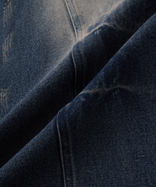 セール】13oz denim double waist baggy pants/13ozデニムダブル