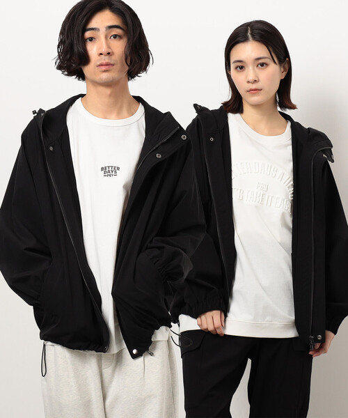 Purple&Yellow(パープルアンドイエロー)の「ナイロンストレッチマウンテンパーカ(マウンテンパーカー・メンズ・ブラック/カーキ・SMALL/MEDIUM/LARGE)」の2枚目の写真