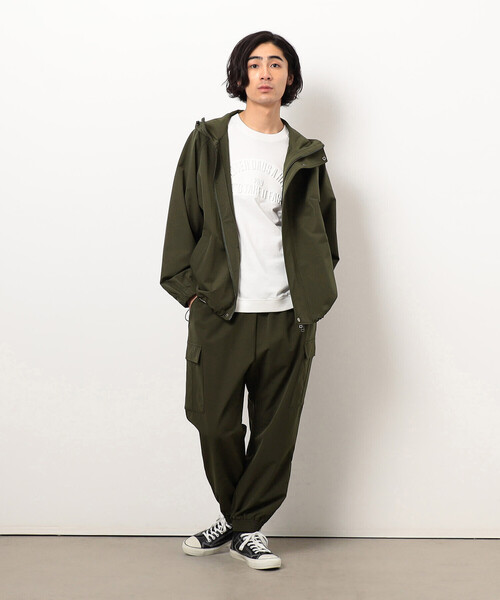 Purple&Yellow(パープルアンドイエロー)の「ナイロンストレッチマウンテンパーカ(マウンテンパーカー・メンズ・ブラック/カーキ・SMALL/MEDIUM/LARGE)」の16枚目の写真