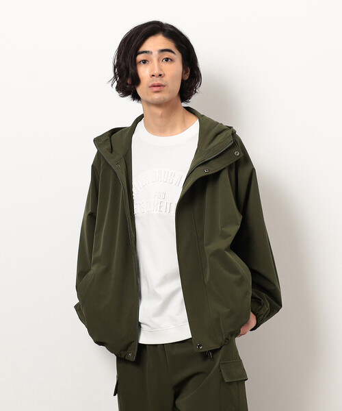 Purple&Yellow(パープルアンドイエロー)の「ナイロンストレッチマウンテンパーカ(マウンテンパーカー・メンズ・ブラック/カーキ・SMALL/MEDIUM/LARGE)」の19枚目の写真