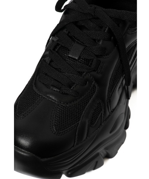 R&E（アールアンドイー）の「【R&E】厚底メッシュアグリーシューズ（スニーカー・レディース・ブラック/シルバー/ホワイト・S/M/LL/L）」の10枚目の写真