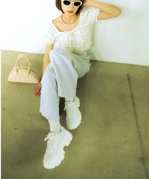 R&E（アールアンドイー）の「【R&E】厚底メッシュアグリーシューズ（スニーカー・レディース・ブラック/シルバー/ホワイト・S/M/LL/L）」の16枚目の写真