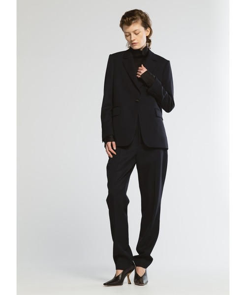 CINOH（チノ）の「BLACK FORMAL テーパードパンツ（スラックス・レディース・ネイビー/ブラック・38/36）」の6枚目の写真
