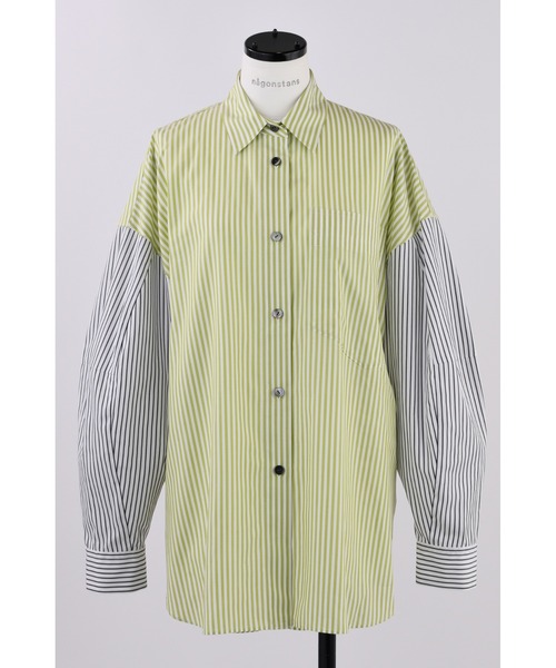 nagonstans handy check shirt M シャツ ブラウス