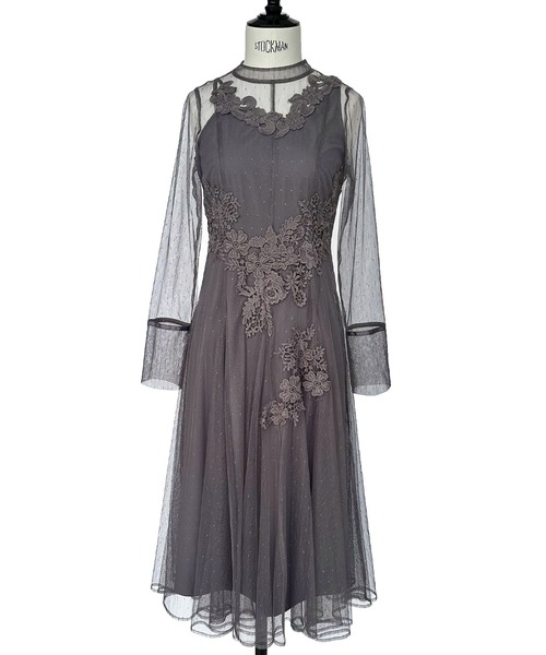 【週末価格】RUIRUE BOUTIQUE チュールフレアワンピース L 楽天市場】【バーゲン価格】パーティードレス 結婚式 ロング