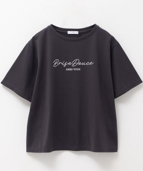 Mac-House(マックハウス)の「T-GRAPHICS ロゴ刺繍Tシャツ(Tシャツ/カットソー・レディース・ピンク/チャコールグレー/モカ・L/M)」の19枚目の写真