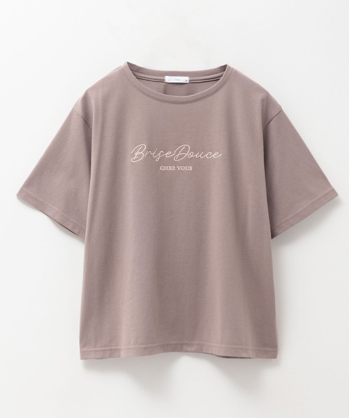 Mac-House(マックハウス)の「T-GRAPHICS ロゴ刺繍Tシャツ(Tシャツ/カットソー・レディース・ピンク/チャコールグレー/モカ・L/M)」の22枚目の写真