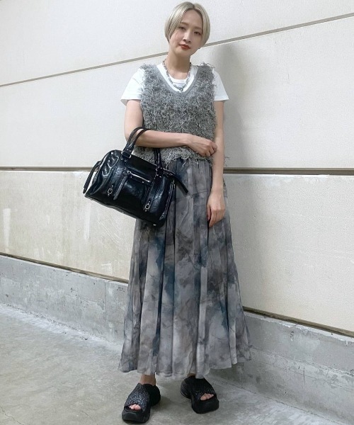 楽天市場】【SALE／10%OFF】ニュアンスプリントフレアスカート