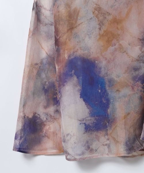 JEANASIS（ジーナシス）の「【選べる着丈】ニュアンスプリントフレアスカート/327246（スカート・レディース・ホワイト/グレー系その他/マルチ/ブラック/グリーン系その他/ブルー系その他/ブラック系その他/オレンジ系その他/ライトグレー系・SMALL/FREE）」の12枚目の写真